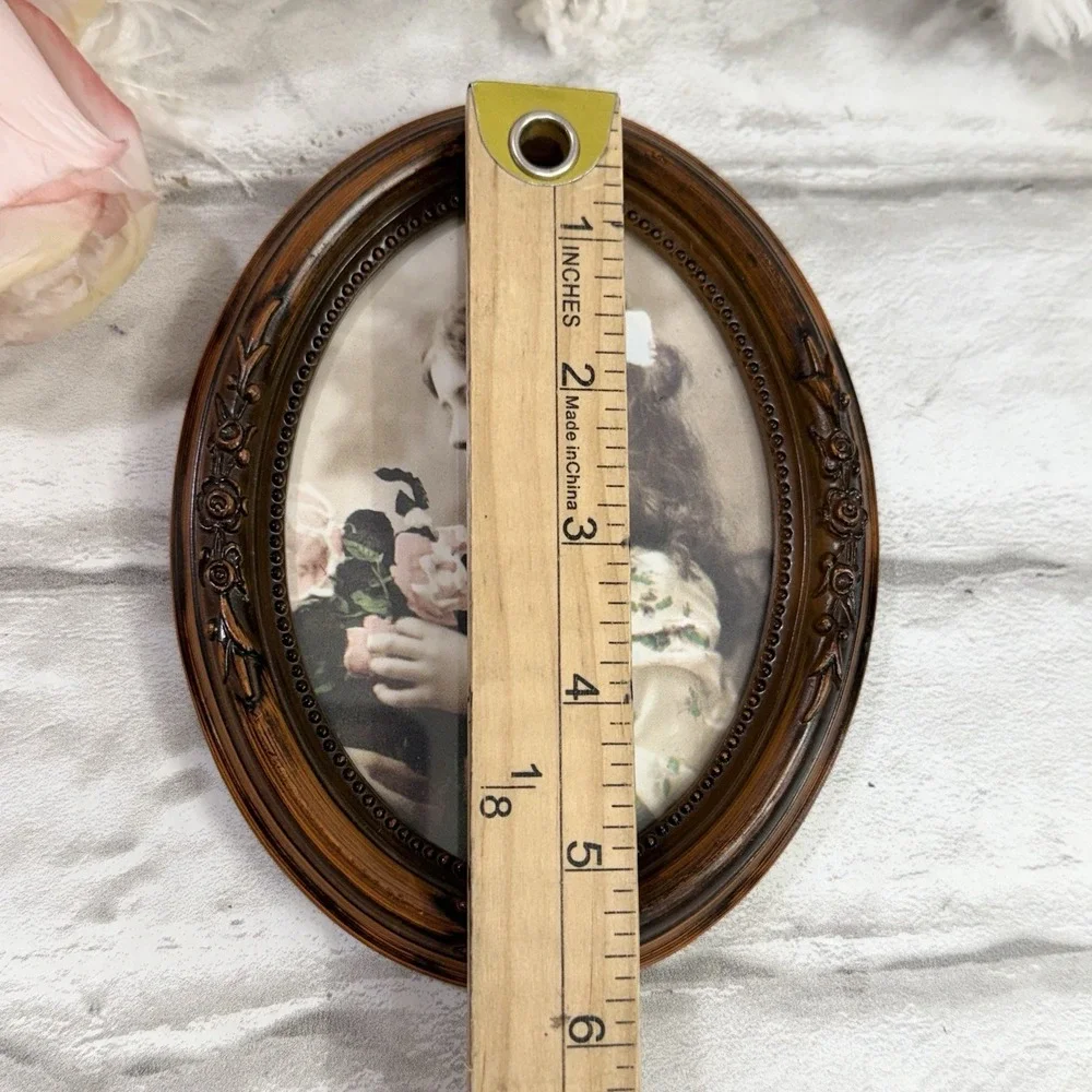 Vtg Victorian Style Ornate Faux Wood Picture Frames Set Of 5 Matching Frames NEW